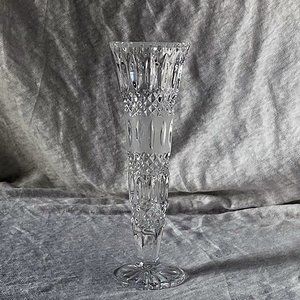 6" Lead Crystal Flower Bud Vase